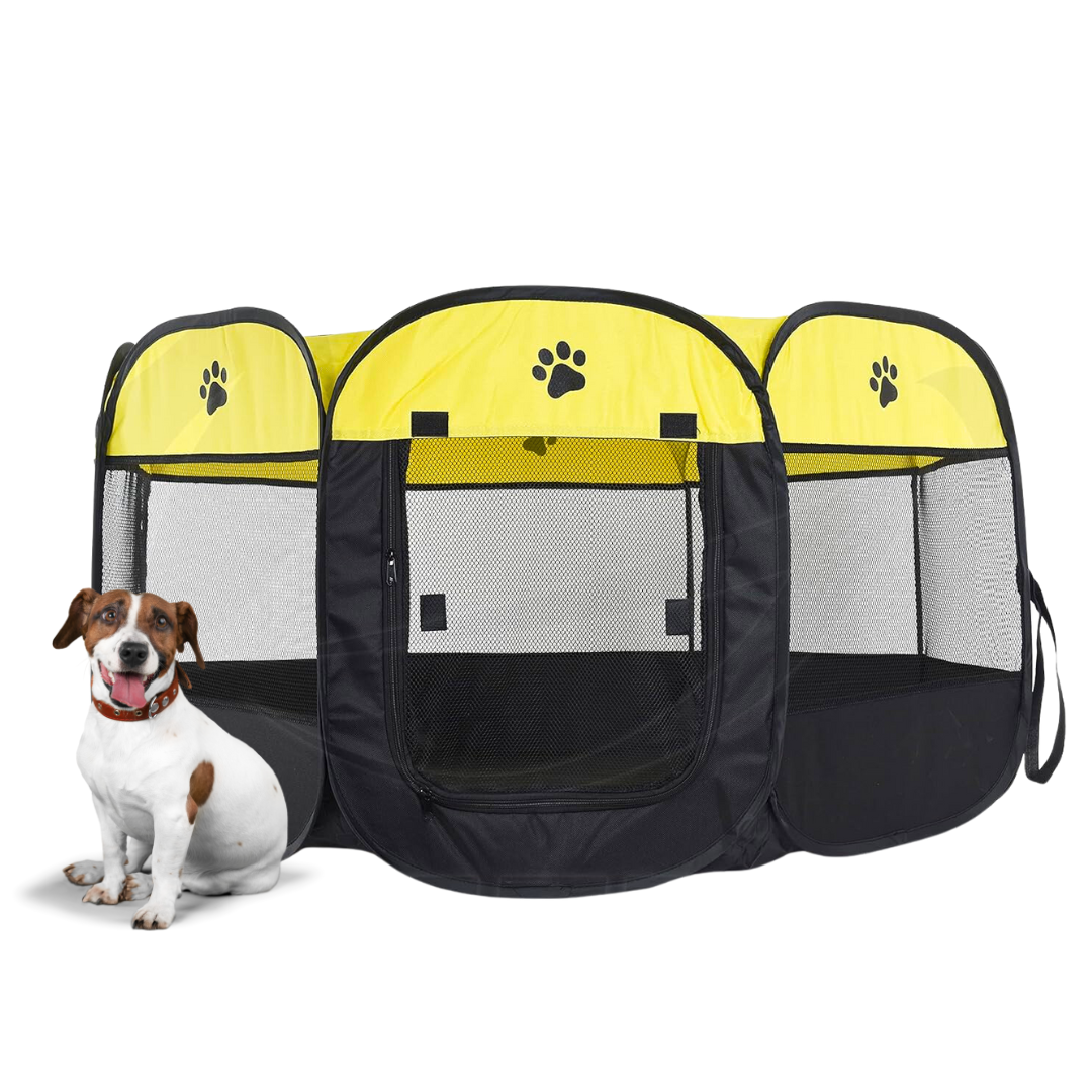 Entdecken Sie den faltbaren Deluxe-Laufstall für Ihre Haustiere! 🐾