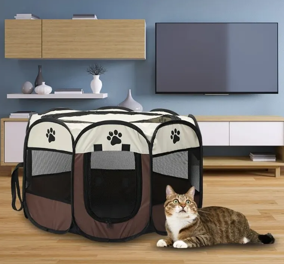 Entdecken Sie den faltbaren Deluxe-Laufstall für Ihre Haustiere! 🐾