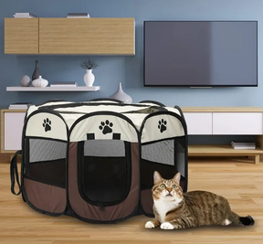 Entdecken Sie den faltbaren Deluxe-Laufstall für Ihre Haustiere! 🐾