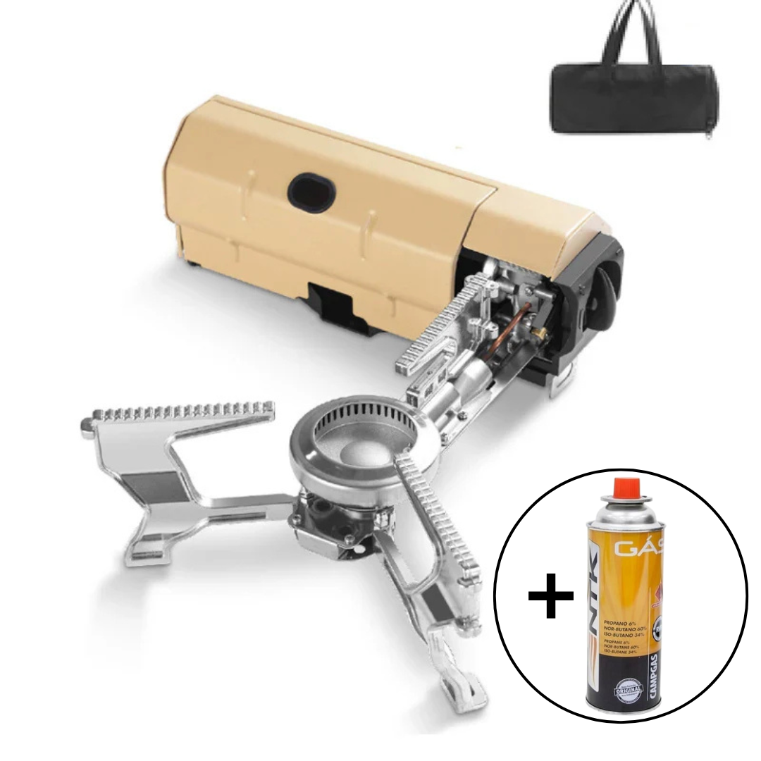 Tragbarer Camping-Gaskocher 2600W + Geschenk 