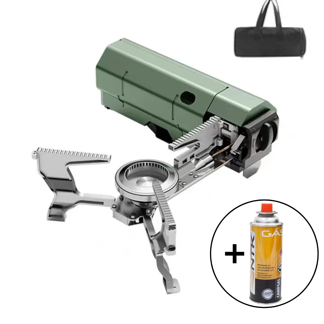 Tragbarer Camping-Gaskocher 2600W + Geschenk 