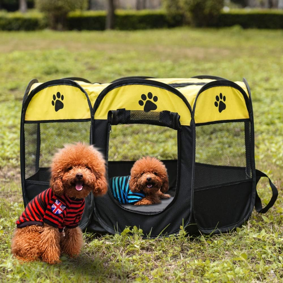 Entdecken Sie den faltbaren Deluxe-Laufstall für Ihre Haustiere! 🐾